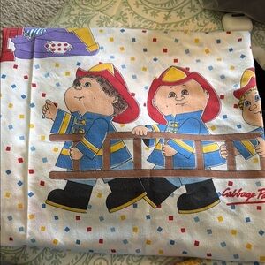 Vintage Cabbage Patch Kids Firefighter twin sheet set